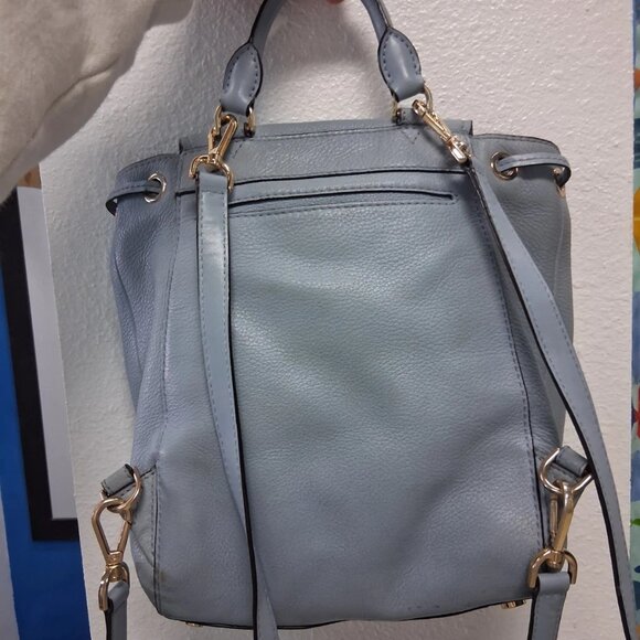 Michael Kors Leather Blue Flower Backpack Messenger Handbag main image 9